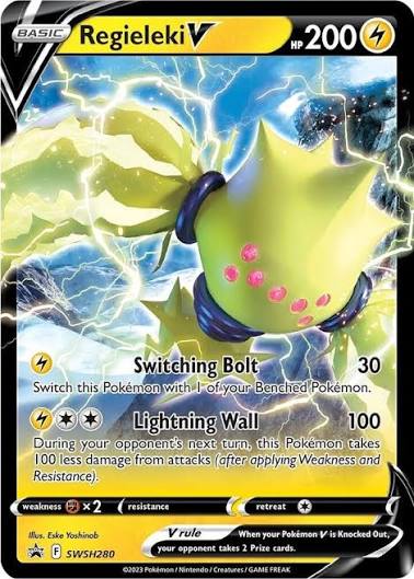 Regieleki V SWSH280 Black Star Promo Near Mint