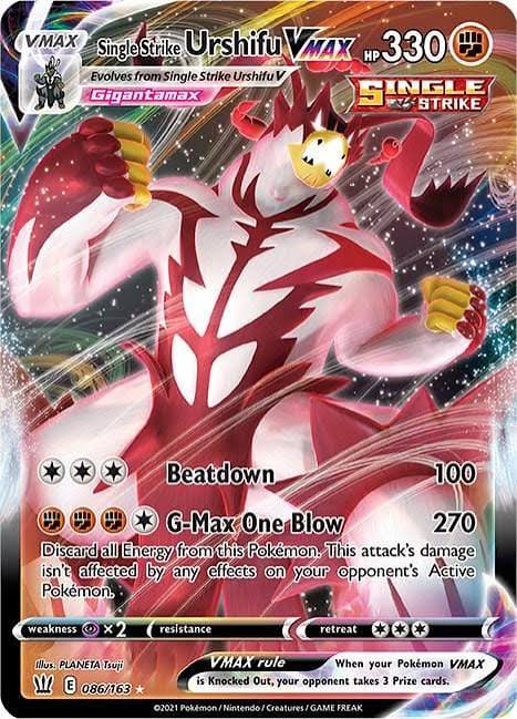 Single Strike Urshifu VMAX 086/163 Ultra Rare Near Mint - Sword and Shield Battle Styles
