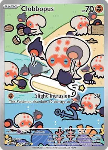 Clobbopus 207/191 Illustration Rare card from Surging Sparks