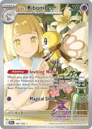 Lillie's Ribombee 164/159 Illustration Rare card from Journey Together