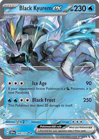 Black Kyurem ex 048/191 card from Surging Sparks