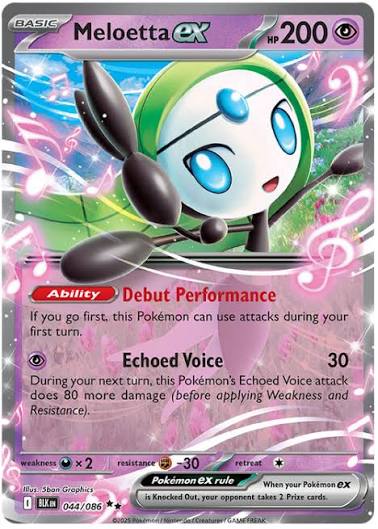 Meloetta ex 044/086 card from Black Bolt