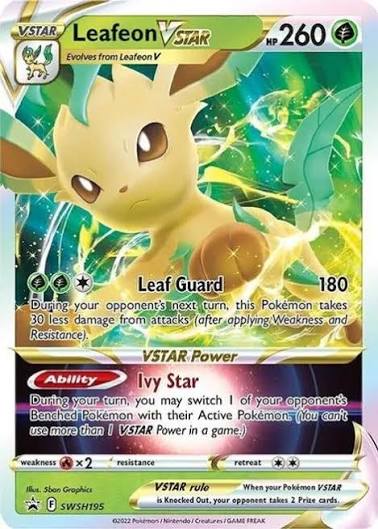 Leafeon VSTAR Jumbo Promo Card SWSH195 Near Mint