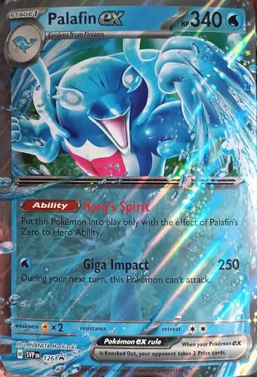 Palafin ex Jumbo Promo Card SVP 126 Near Mint