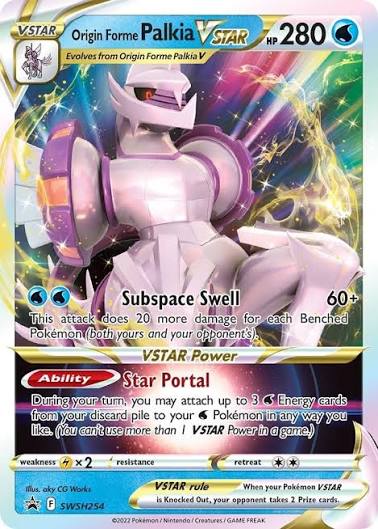 Origin Forme Palkia VSTAR Jumbo Promo Card SWSH254 Near Mint rainbow holo