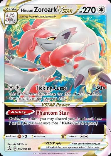 Hisuian Zoroark VSTAR Jumbo Promo Card SWSH298 Near Mint rainbow holo