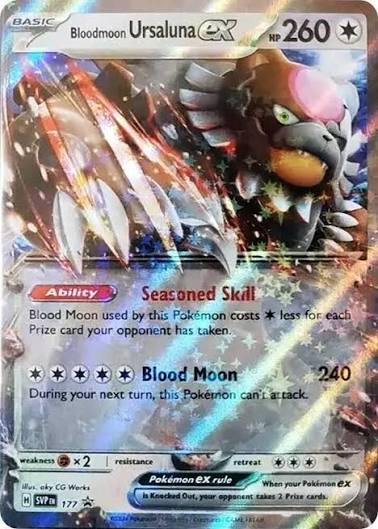 Bloodmoon Ursaluna ex Jumbo Promo Card SVP 177 Near Mint holographic