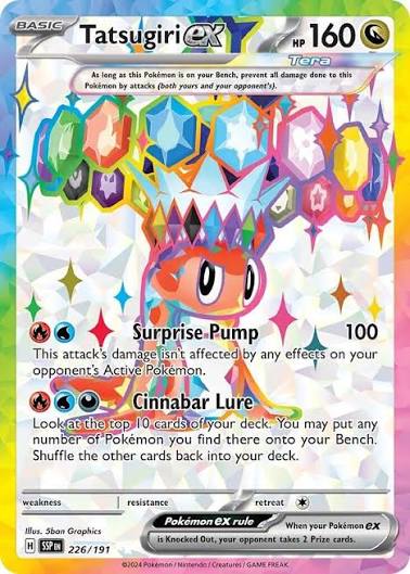 Tatsugiri ex 226/191 Full Art Ultra Rare Near Mint - Scarlet and Violet Surging Sparks