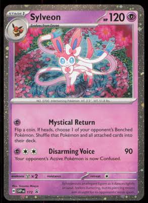 Sylveon SVP 172 Cosmos Holo Black Star Promo Near Mint - Prismatic Evolutions