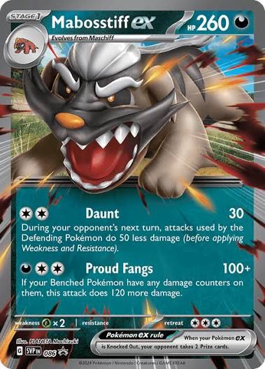 Mabosstiff ex SVP 086 Black Star Promo Near Mint